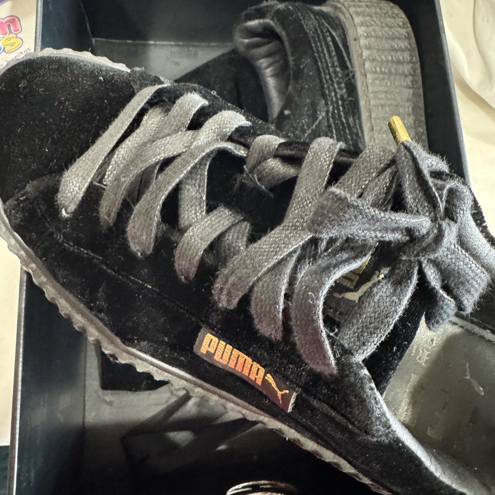 Puma Black Suede Sneakers